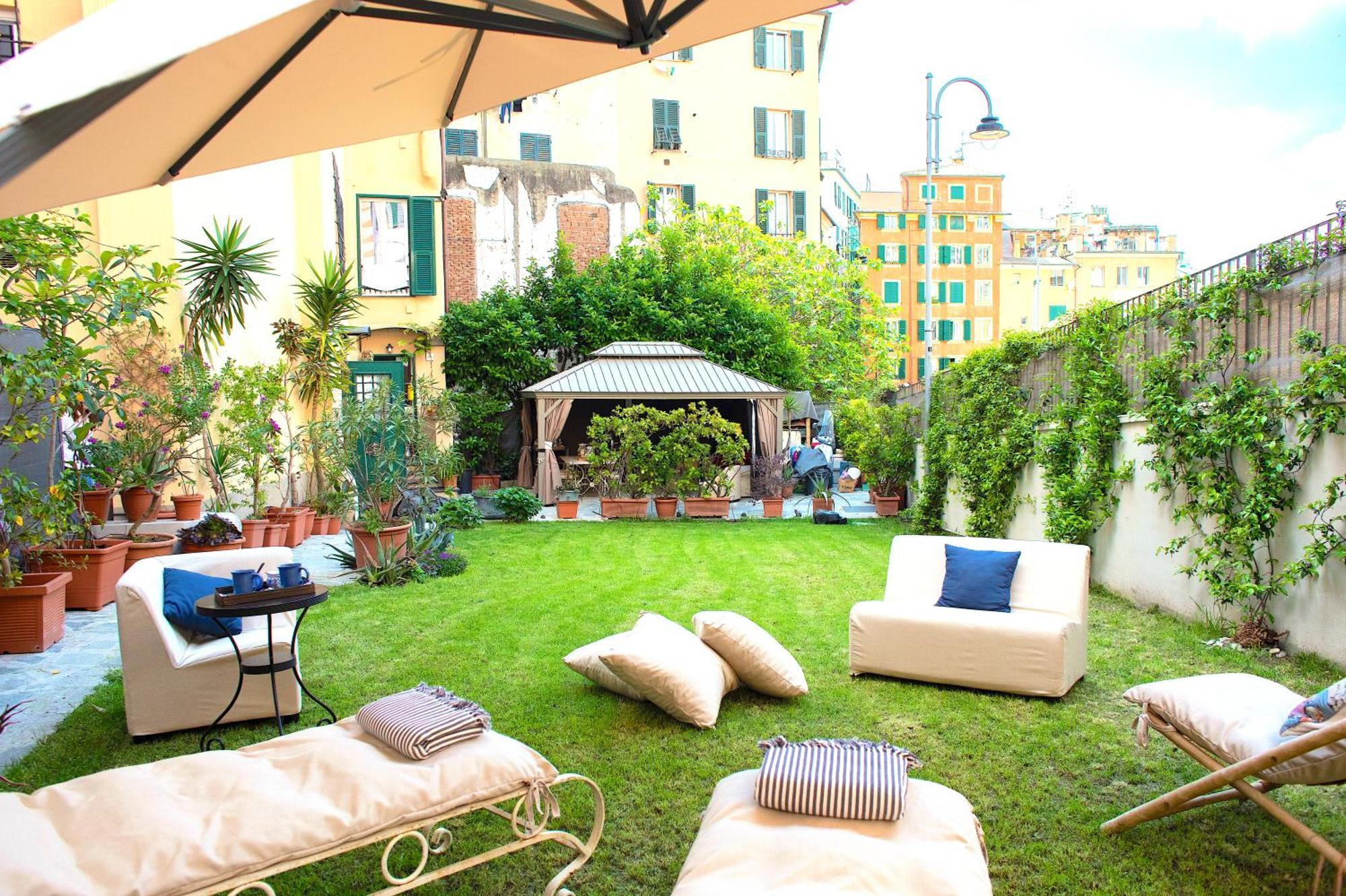 Giardino In Centro Storico -Appartamento Con Giardino, Genova Centro Storico, Acquario Eksteriør billede